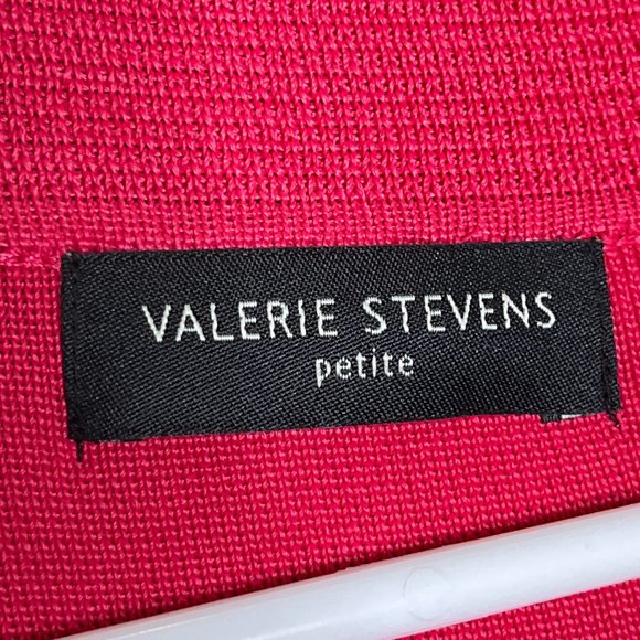 NWT Valerie Stevens Pink Stretch V Neck Size‎ PS - Picture 6 of 10